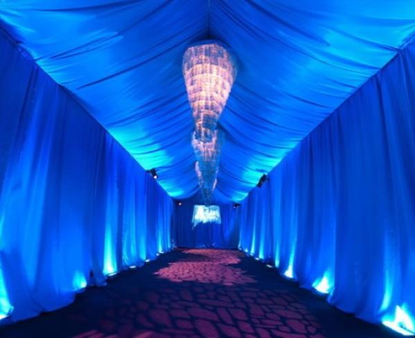Spectacular entrance to the event