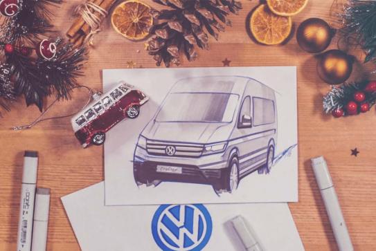 New year cards VOLKSWAGEN