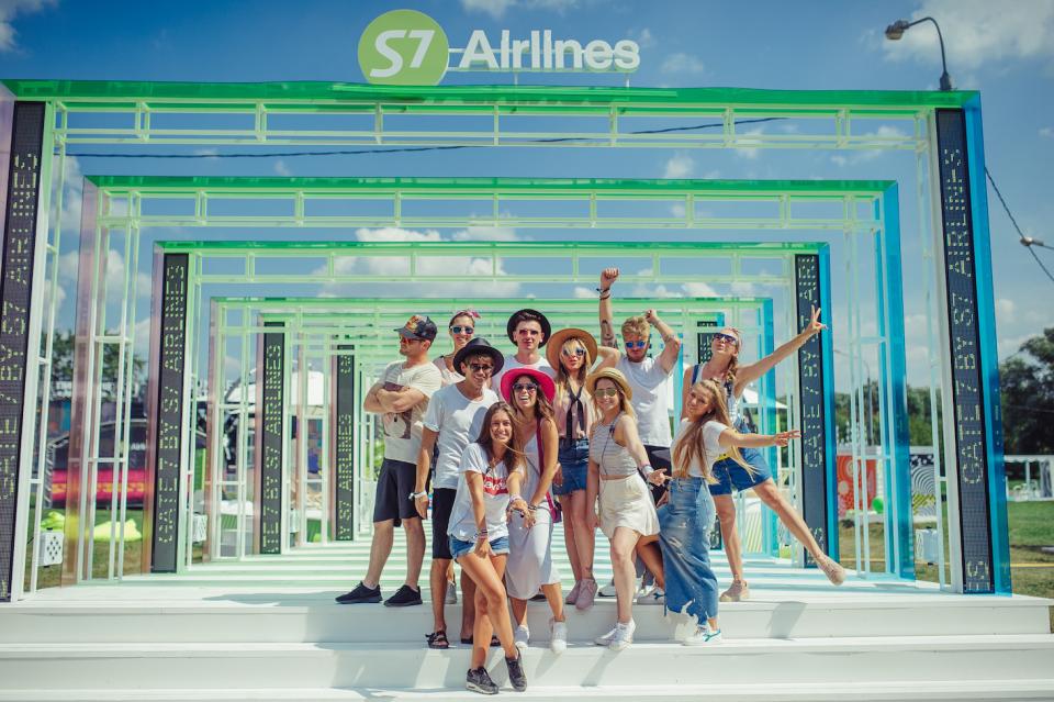 Пространство Gate7 для S7 Airlines на пикник «Афиши»